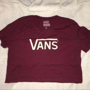 VANS MAROON TEE